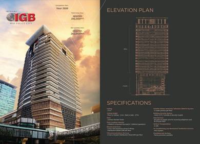 Corporate Office for Rent Menara IGB Mid Valley City The Garden Mall