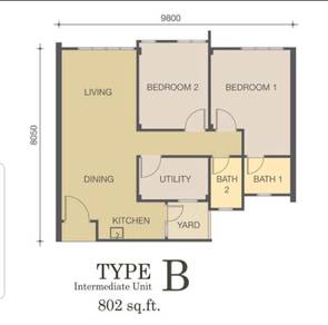 Acacia Apartment / Menggatal / Telipok / Sepanggar