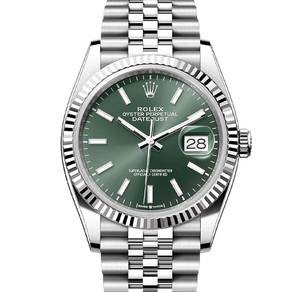 NEW Rolex Datejust 36mm Mint Green Jubilee 126234