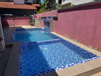 [RENO & FURNISH] Semi-D 2 Tingkat Bandar Putra Tg Lumpur SWIMMING POOL