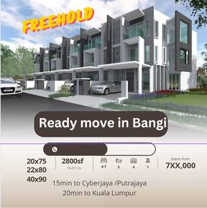 FREEHOLD HOT AREA🔥‼️ 3 Storey Taman Bangi Vista Villa Bangi Kajang