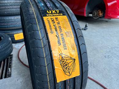 Tayar baru 235 55 18 Continental ux7 suv new tyre