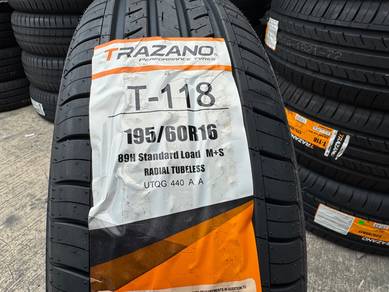 Tayar Baru 195 60 16 Trazano Triton T-118 2025