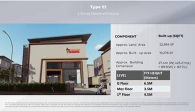 2.5 Storey Bungalow Warehouse Kajang Factory ,Bangi Industry Park ,