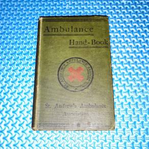 Vintage 1910 Hand-Book St. Andrew's Ambulance Asc.