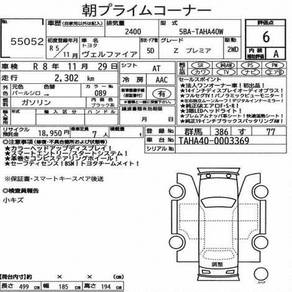 Toyota VELLFIRE 2.4 Z PREMIER GR GRADE 6AA