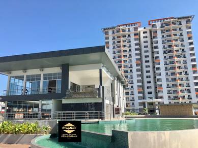 Fully Furnished Seaview Corner High floor Palm Condo Kinarut For Rent