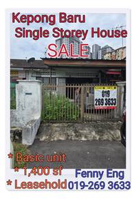Single storey house Kepong Baru for Sale