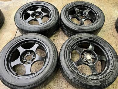 Sport rim second 15 Evo siap tayar waja iriz gen2