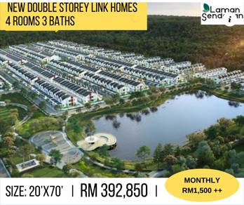 New Double Storey Link Homes Rumah Pertama 20X70 Bulan RM17XX