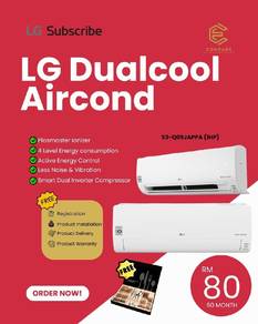Aircond LG Inverter Pemasangan Percuma PTJ