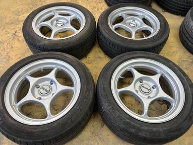 Sport rim second 15 RP01 siap tayar waja iriz gen2