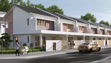 Freehold opentitle double storey tere at Meru (5km ke Setia City Mall)