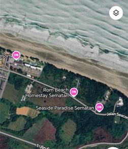 2pcs Beach Front Land at Sematan For Sale