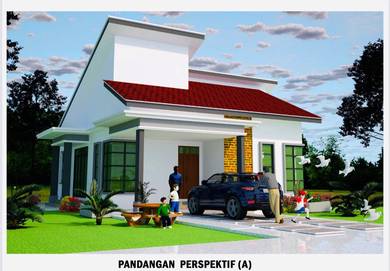 Rumah Banglo Depan Sekolah Banggol Saman Kok Lanas