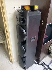 Tall Portable Speaker with free 2 built-in mics