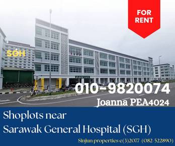 Shoplot near Sarawak General Hospital (SGH) for Rent