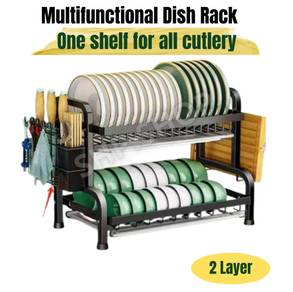 Rak Pinggan Mangkuk Sinki Stainless Steel DishRack