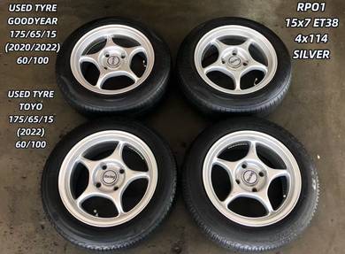 USED RIM RPO1 15inch&TYRE PERSONA WAJA GEN2 LIVINA