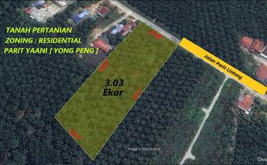 (Tepi Jalan) Tanah di Parit YAANI untuk dijual