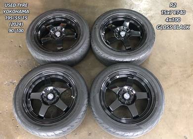 USED RIM R2 15inch&TYRE MYVI ALZA JAZZ VIOS CITY
