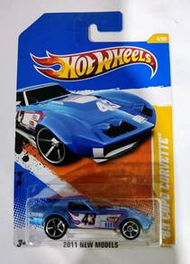 Hot Wheels 69 Copo Corvette 2011 new models biru