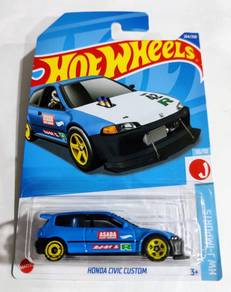 Hot Wheels Civic Custom EG biru asada hw j-imports