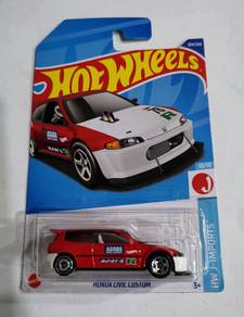 Hot Wheels Civic Custom EG merah asada hw j-import