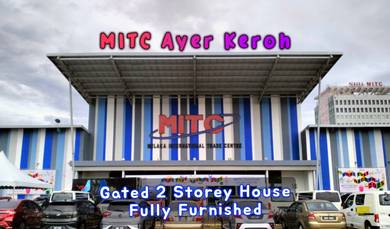 GATED 2 Storey House, Fully Furnished ~ MiTC, SK/SMK Bukit Katil
