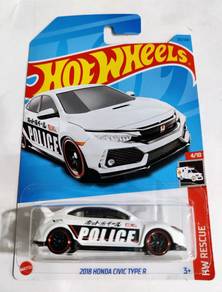 Hot Wheels 2018 Honda Civic Type R police fk8