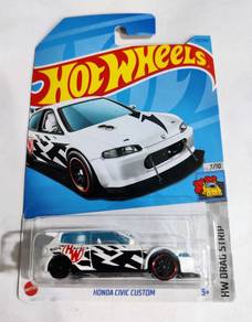 Hot Wheels Civic Custom EG hw drag strip puteh