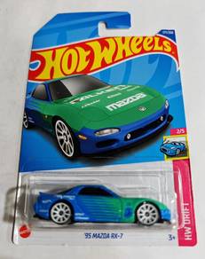 Hot Wheels 95 Mazda RX-7 hw drift #falken hijau