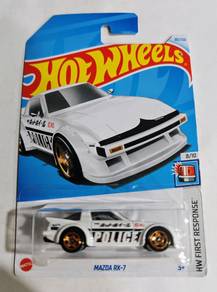 Hot Wheels Mazda RX-7 police first response puteh