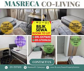 Bilik Sewa Muslimin Masreca19 - Aircond - Internet laju 600mbps FF
