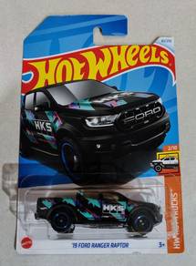 Hot Wheels 19 Ford Ranger Raptor hks hitam