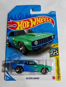 Hot Wheels 69 Copo Camaro falken #88 speed graphic
