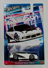 Hot Wheels 96 Nissan 180SX Type X 90s puteh