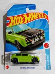 Hot Wheels 73 Honda Civic Custom hijau