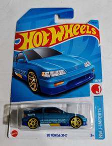 Hot Wheels 88 Honda CRX CR-X biru