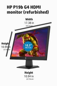 19 Wide Screen LED Monitor + HDMI VGA hp p19b G4