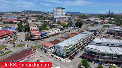 inanam taipanshoplot facing mainroad for sale