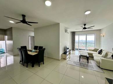 Corner Fully Furnished Aurora Residence Puchong Prima Nr LRT 100% Loan