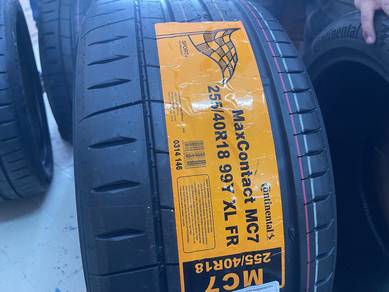 Tayar baru 255 40 18 Continental mc7 2025 new tyre
