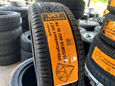 Tayar baru 195 50 16 Continental uc7 2025 new tyre