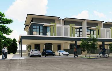 Genesis Avenue Double Storey Terrace House near Moyan, Batu Kawa
