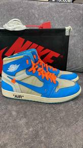 Authentic Nike Air Jordan 1 AJ1 OW UNC Blue UK12