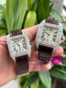 Cartier Santos 100 AfterSetting Diamonds
