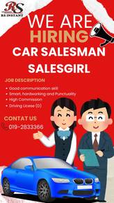 USED CAR / RECOND CAR SALEMAN & SALESGIRl