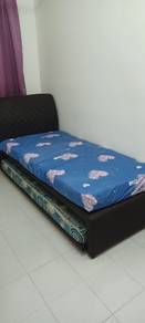 Single pull out bed frame