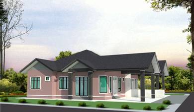 Rumah Berkembar Saiz Banglo Grade AAA  & Bebas Banjir Kg Raja, Besut